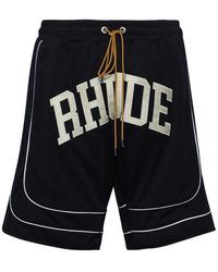 Rhude - Collegiate Logo Shorts - Lyst