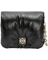 Loewe - Goya Puffer Chained Shoulder Bag - Lyst