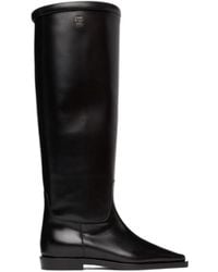 TOTEME - Totême Square-Toe Riding Knee-High Boots - Lyst