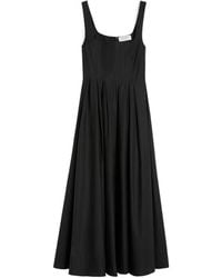 Sportmax - Spxgiro Square Neck Sleeveless Midi Dress - Lyst