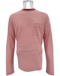 dunhill - Round Collar Striped T-Shirt - Lyst