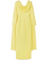 Emilia Wickstead - Zaira Draped Wool-Crepe Gown - Lyst