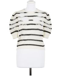 Twinset - Striped Floral-Detail T-Shirt - Lyst