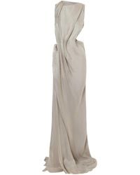 Maticevski - Glow Up Draped Metallic-Satin Gown - Lyst