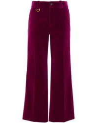 Chloé - Chloé Cropped Bootcut Pants - Lyst