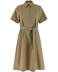Peserico - Cotton Midi Dress - Lyst