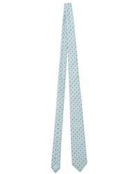 Burberry - Dot-Print Silk Tie - Lyst