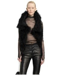 Ann Demeulemeester - Bereta Shearling Waistcoat - Lyst