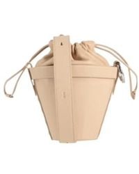 Maison Margiela - Solid Color Leather Bucket Bag - Lyst