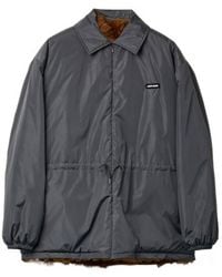 Miu Miu - Technical Fabric And Shearling Blouson Jacket - Lyst