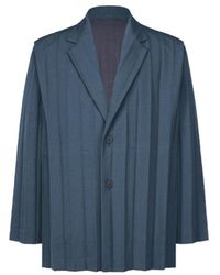 Homme Plissé Issey Miyake - Homme Plissé Issey Miyake Pleated Blazer - Lyst