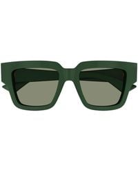 Bottega Veneta - Eyewear Rectangular Frame Sunglasses - Lyst