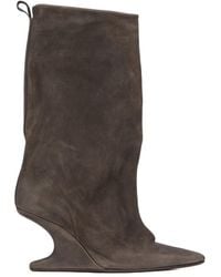 Rick Owens - Cantilever Sharp Flared Boots - Lyst