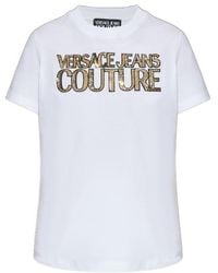 Versace Jeans Couture - Couture Logo Embellished Top - Lyst