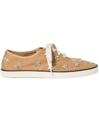 Miu Miu - Embellished Low-Top Sneakers - Lyst