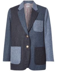 Thom Browne - Patchwork Donegal Tweed Blazer - Lyst