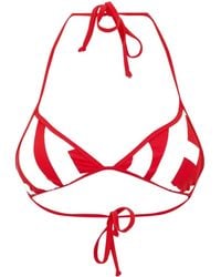 DIESEL - Triangle Cup Adjustable Tie Bikini - Lyst