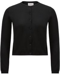 Moncler - Embroidered Logo Button-Up Cardigan - Lyst