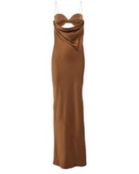 Alex Perry - Cutout Draped Satin Crêpe Gown - Lyst