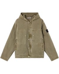 Stone Island - Hooded Jacket With Multiple Pockets - Lyst