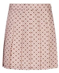 Max Mara Max Mara Studio Madison Pleated Silk Skirt in Gray Max Mara Max Mara Studio Madison Pleated Silk Skirt in Gray