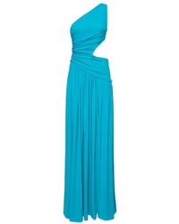 Michael Kors - Plain Jersey Matte Hollow Long Dress - Lyst