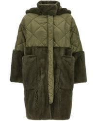 Blancha - Long-Sleeved Spliced Coat - Lyst