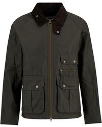 Barbour - Zippered Long-Sleeved Casual Jacket - Lyst