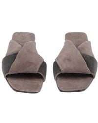 Brunello Cucinelli - Versatile Fashion Square-Toe Flat Sandals - Lyst