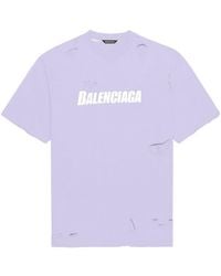 Balenciaga - T-Shirt Caps Boxy Fit - Lyst