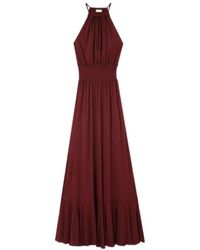 Burberry - Self-Tie Neckline Maxi Dress - Lyst