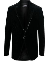 DSquared² - Velvet Sequined Single-Breasted Blazer - Lyst