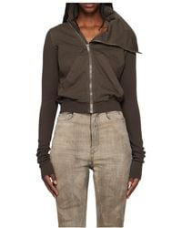 Rick Owens - Diagonal Zipper Sweatshirt - Lyst