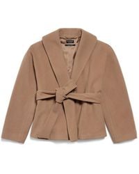 Balenciaga - Short Wrap Coat - Lyst