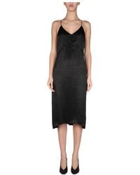 DSquared² - Undervest V-Neck Midi Dress - Lyst