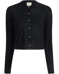 KHAITE - Long Sleeved Buttoned Cardigan - Lyst