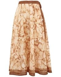 Zimmermann - Mid-Rise Mini Skirt With Drawcord Waistband - Lyst