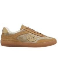 Gucci - G75 Gg Nylon & Suede Sneaker - Lyst