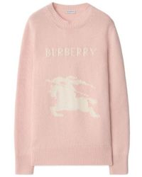 Burberry - Ekd Intarsia-Knit Crewneck Jumper - Lyst