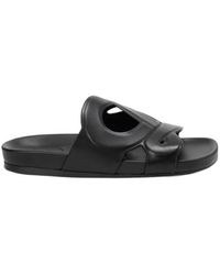Loewe - X Paula & Apos;S Ibiza & Apos;S Ease Monogram Leather Sandals - Lyst
