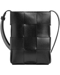 Bottega Veneta - Interwoven Leather Phone Case - Lyst