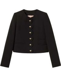 Twinset - Button-Front Long-Sleeve Casual Jacket - Lyst
