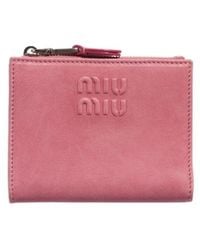 Miu Miu - Small Leather Wallet - Lyst