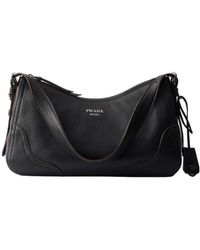Prada - Aimèe Large Leather Shoulder Bag - Lyst