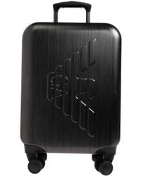 Emporio Armani - Logo-Embossed Suitcase - Lyst