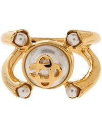 CASABLANCA - Logo-Plaque Ring - Lyst