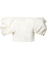 Gabriela Hearst - Off-Shoulder Crop Top - Lyst