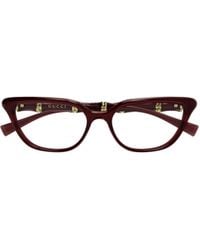 Gucci - Eyewear Cat-Eye Frame Glasses - Lyst