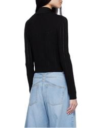 Balmain - Lace Sweater With Collar - Lyst
