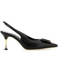 Manolo Blahnik - Pointed-Toe Slingback Pumps - Lyst